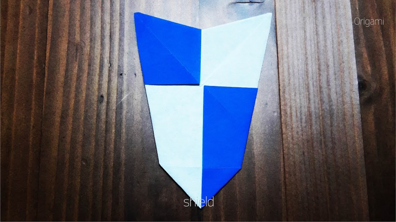 shield origami 방패 종이접기 YouTube