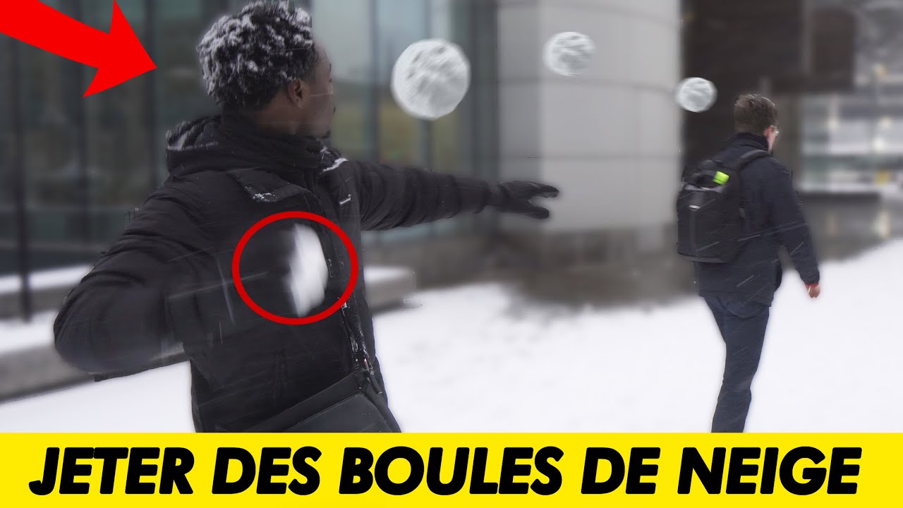 JETER Des BOULES De NEIGE