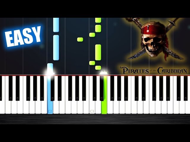 He's a Pirate - EASY Piano Tutorial by PlutaX class=