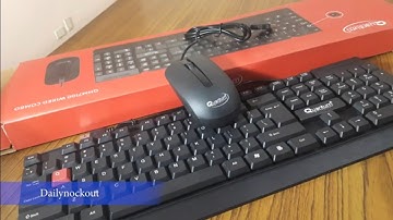 QUANTUM QHM7100 Wired Keyboard & Mouse Combo Set | Unboxing| Dailynockout