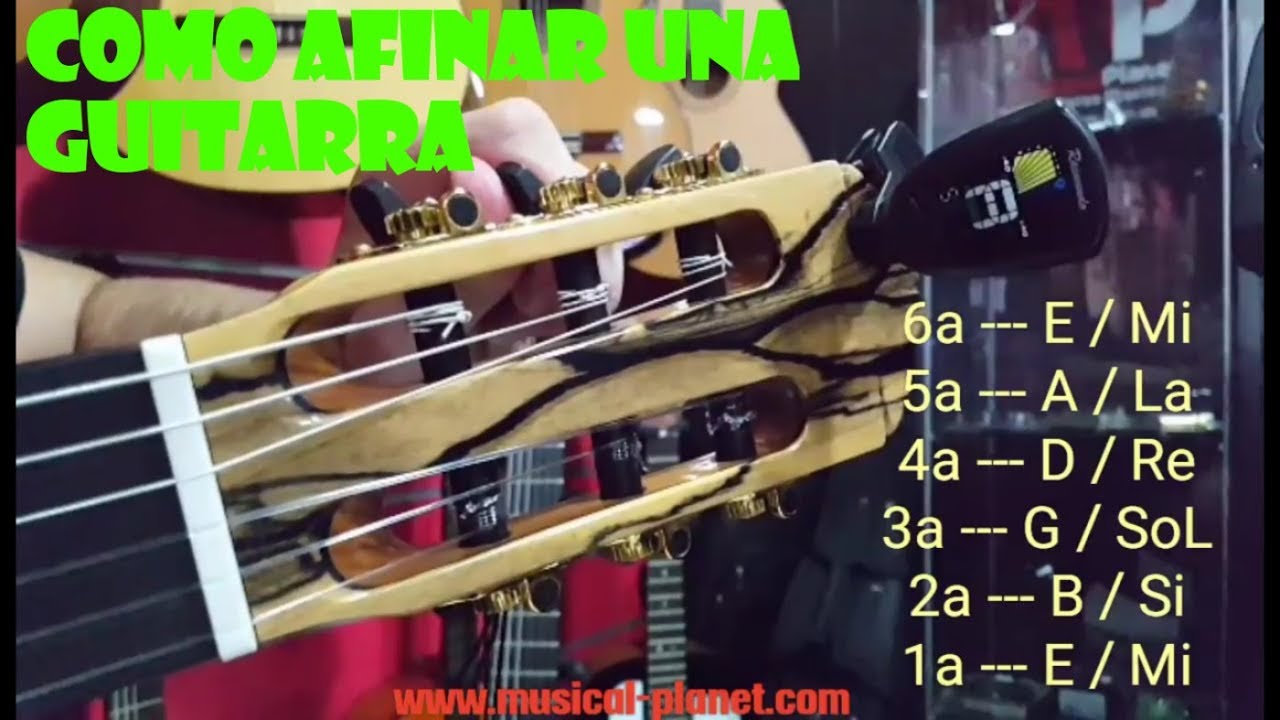Matar Bienes Perla TUTORIAL- como afinar tu #Guitarra #Española#Clasica #electrica #acustica -  FACIL - YouTube