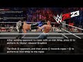 WWE 2K23 Show Case : AJ Style&#39;s Drop kick to John Cena