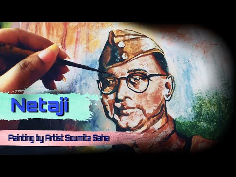 Tribute to Netaji || #Netaji || A Painting by Soumita Saha || Vande matram