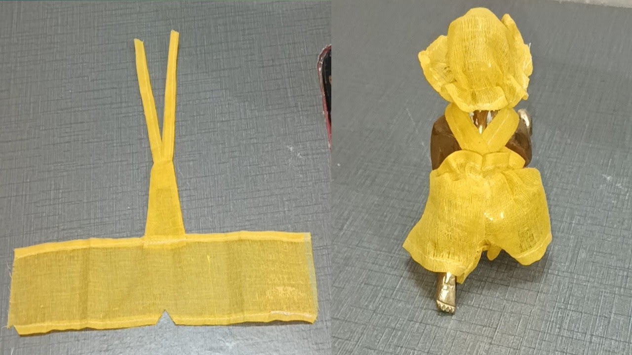 अस्तर के कपड़े से बनाएं गोपाल जी की गर्मी की पोशाक||Laddu gopal Summer dress