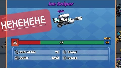I finally maxed out my Ice Sniper at Build & Shoot