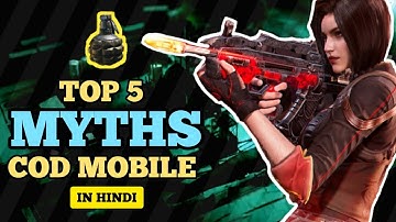 Top 5 Mythbusters In Call Of Duty Mobile Hindi । COD Mobile Battle Royale Mythbusters in Hindi #3