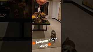 A fall table—where colors, light, and love 🍂 #falltable #autumntable#fallvibes #tabledecor#fallstyle