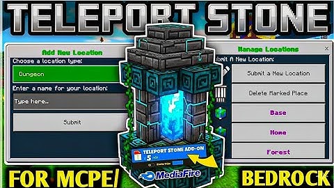 🔥 Ultimate Teleport Stones Addon for Minecraft PE/Bedrock 1.21+ | Instant Fast Travel in Survival! 🪨