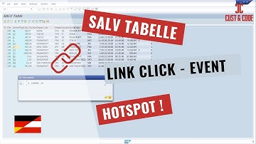 SALV Tabelle - Link Click Event und Hotspot setzen [deutsch]