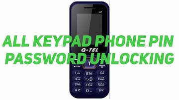 Any Keypad phone password/pin unlock without flashing/data loss