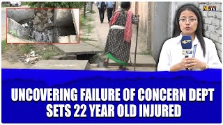UNCOVERING FAILURE OF CONCERN DEPT SETS 22 YEAR OLD INJURED