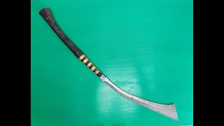 Antique Moro Blade Panabas Dry Bamboo Cut Test