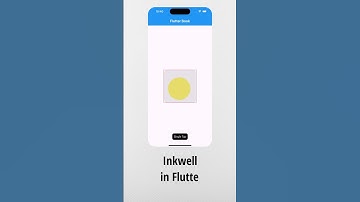Handling touch events using Inkwell in Flutter #flutter #codingtutorial #coding #appdevelopment #app