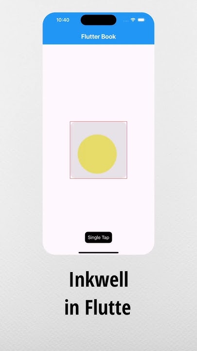 Handling touch events using Inkwell in Flutter #flutter #codingtutorial ...