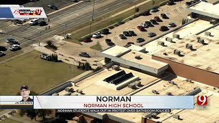 High School Students In Norman Walkout To Protest School Bathroom Policy
