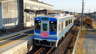伊勢鉄道イセIII型普通四日市行き玉垣駅出発  Ise Railway Class ISE III Local Service for Yokkaichi departing Tamagaki Sta