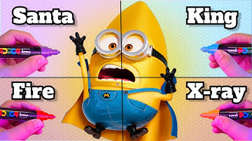 DRAWING MEGA MINION BUT IN 4 STYLES!