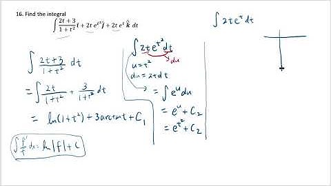 Integration of a vector valued function
