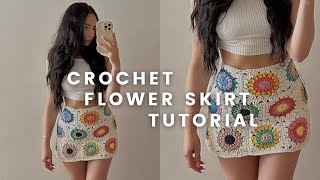 crochet flower skirt tutorial by Dana B 21,688 views 11 months ago 20 minutes