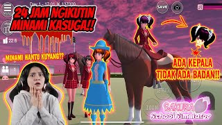 24 JAM NGIKUTIN MINAMI KASUGA!! KATANYA DIA HANTU KUYANG?? SAKURA SCHOOL SIMULATOR INDONESIA-Part 60