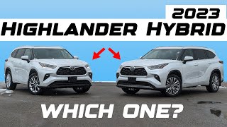 WATCH THIS Before You Buy A 2023 Toyota Highlander Hybrid (Limited vs Platinum)