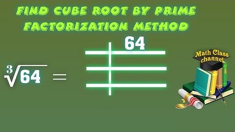 Find Cube Root by Prime Factorization Method in Urdu, Cube Root of 64