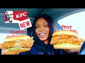NEW KFC CHICKEN SANDWICHES CLASSIC & SPICY | Food Review