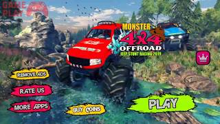 Mobil Balap Monster Offroad - Monster 4x4 Offroad Jeep Stunt Racing 2019 screenshot 4