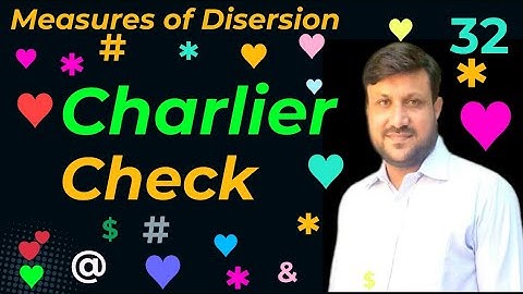 What is Charlier’s Check | Application of Charlier’s Check