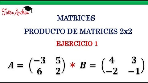 Producto de Matrices 2x2 - Multiplicación de Matrices 2x2 - Ejercicio