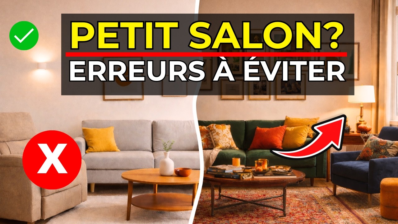16 erreurs qui SABOTENT votre petit salon