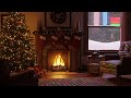 80s Christmas Ambience 🎁 Dreamy Synthwave 2026 | Cozy Retrowave Snowfall, Fireplace