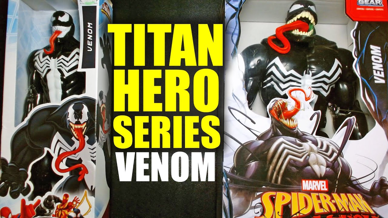 Venom Marvel Comics Hasbro Titan Hero Series Web Warriors Action 