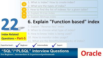 oracle interview question oracle index function based index