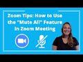 Mastering Zoom: Best Practices for Using the Mute All Feature