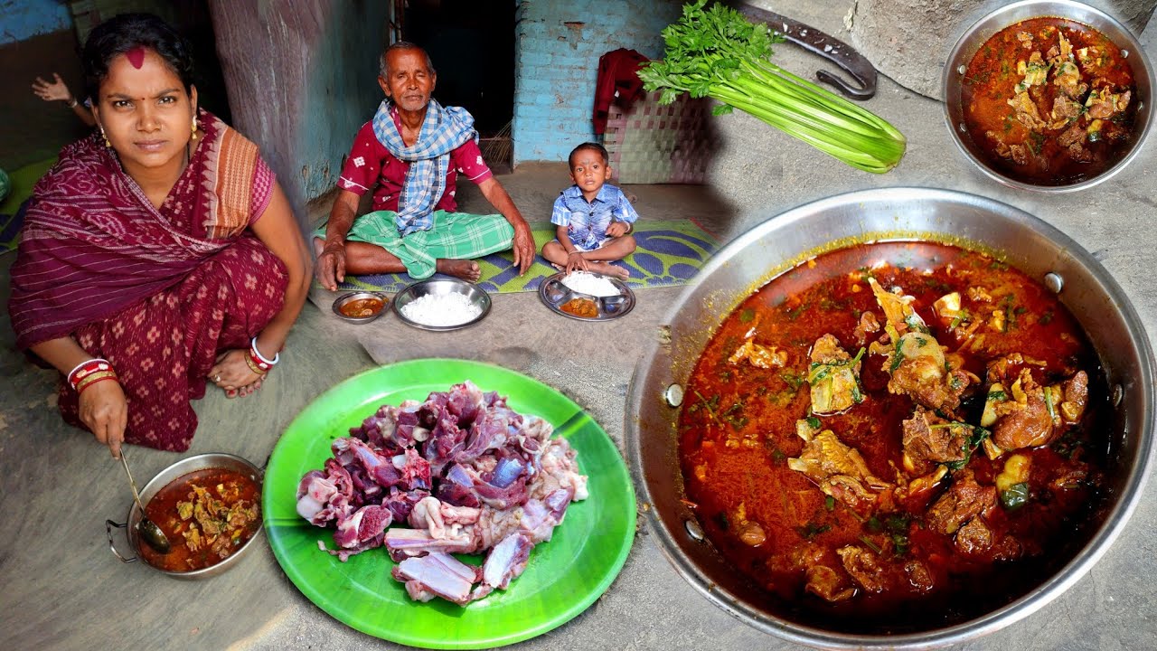 Mutton Curry Recipe Village style Mutton curry Cooking & eating