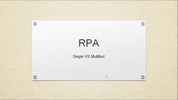 RPA-Automation Anywhere-Architecture Overview -MultiRobots VS singlebots