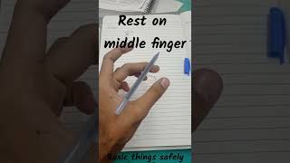 How to hold pen for fast writing safely screenshot 1