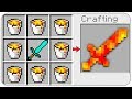 HOW TO CRAFT a LAVA SWORD? SECRET RECIPE *OVERPOWERED* (Minecraft 1.13 Crafting Recipe)