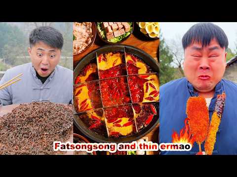 What delicious food is Songsong Ermao eating again? It looks so tempting！