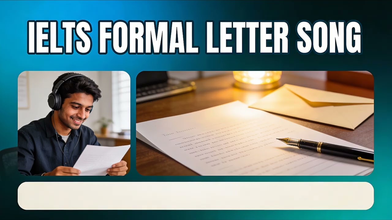 IELTS General Formal Letter Format & Vocabulary 🎵 | One Song for ALL Letters