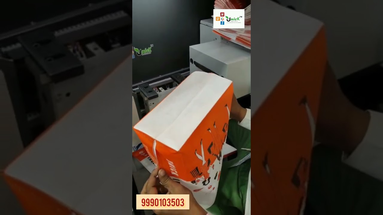 Box bag making machine 