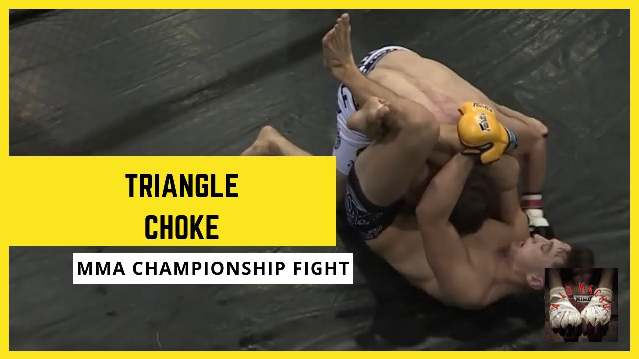 MMA Fighter Executes Triangle Choke - YouTube