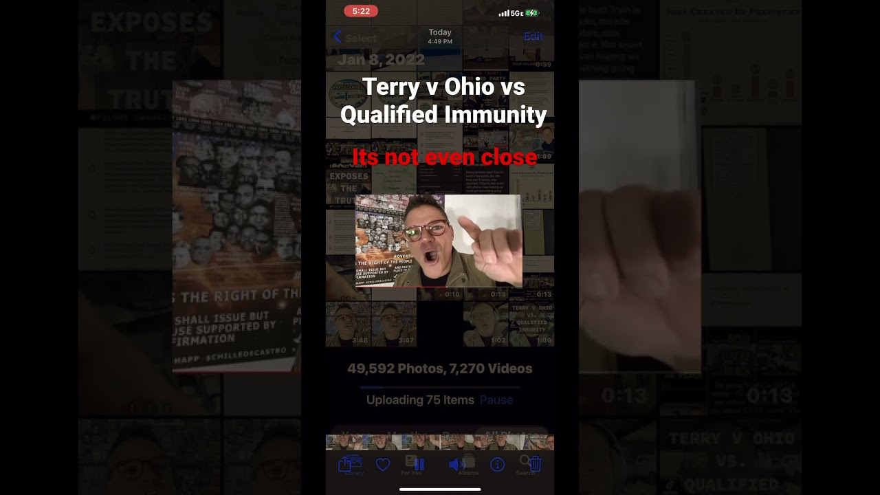 49:00 on What is Terry v Ohio vs Qualified Immunity (video) - There is no comparison. Terry is worse