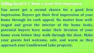 Top 3 Secrets to Selling your Candlewood Lake Home