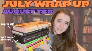 July Wrap-Up and Aug 2025 TBR! || July was painfully mid and August is for the mood readers