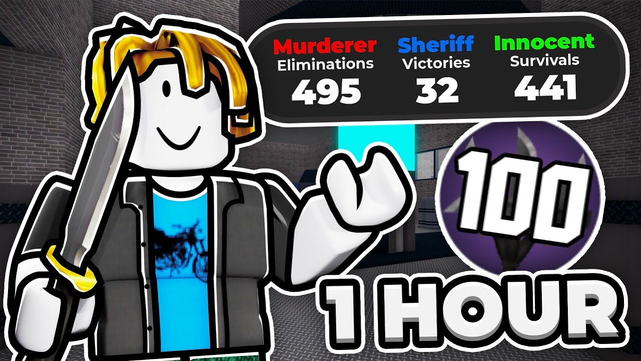 HOW FAST CAN I LEVEL UP IN 1 HOUR… (Murder Mystery 2)