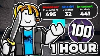 How Fast Can I Level Up In 1 Hour Murder Mystery 2