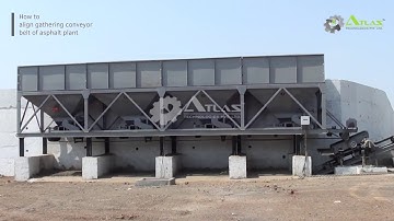 How to align gathering conveyor belt of asphalt plant