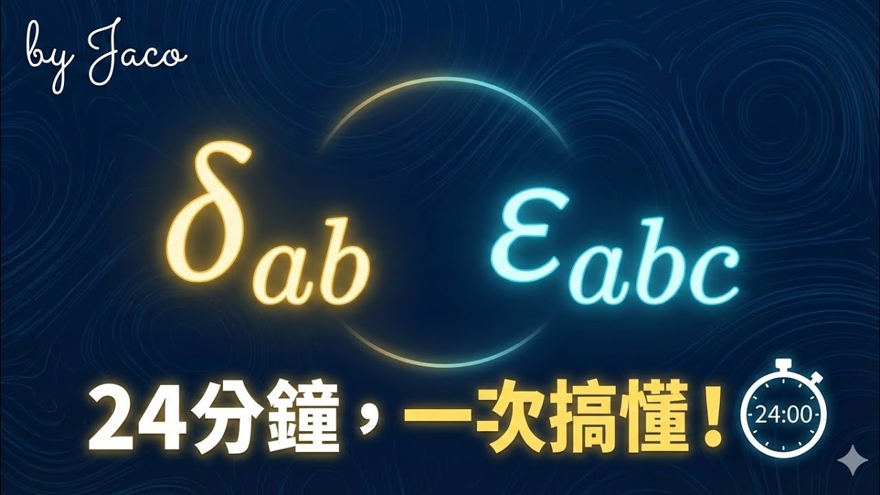 《簡化再簡化》向量分析(2) Levi-Civita Symbol & Kronecker Delta 